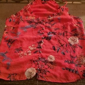 MISS Me red flowered tank top